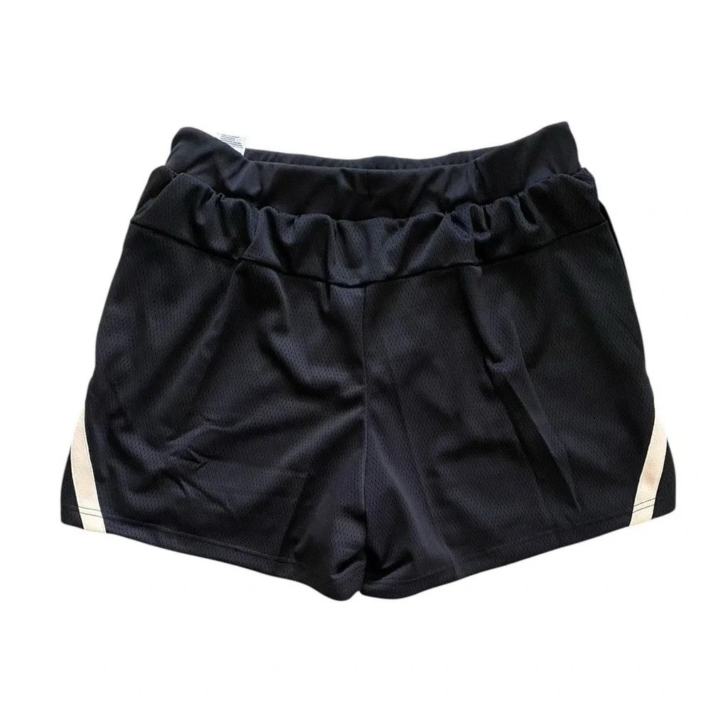 Adidas Mens Select Shorts Black & Crystal Sand Size XL - Pockets - Basketball